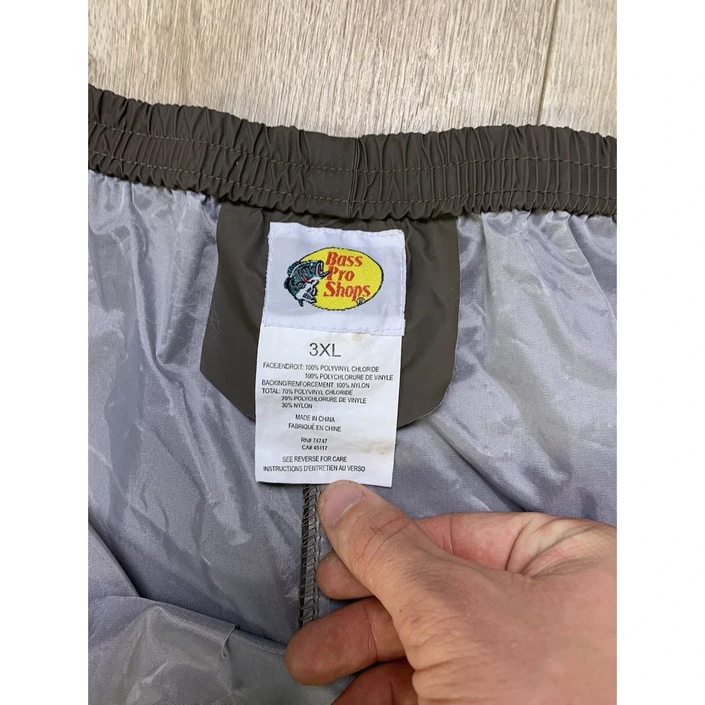 Bass Pro Shop Men 3XL Brown Waterproof Fishing Hiking Ankle &‎ Pocket Snap Pants